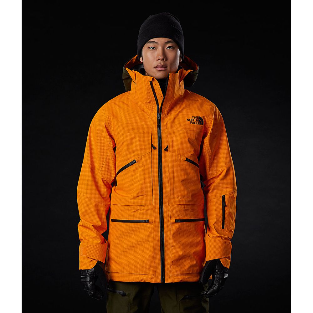 The North Face Insulated Jacket Mens Australia - The North Face Brigandine Futurelight™ Orange / Gre